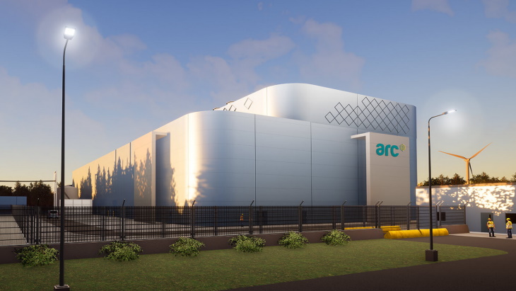 ARC's visie van een ACR-100 installatie, geselecteerd voor plaatsing in Point Lepreau, New Brunswick (Afbeelding: ARC)
